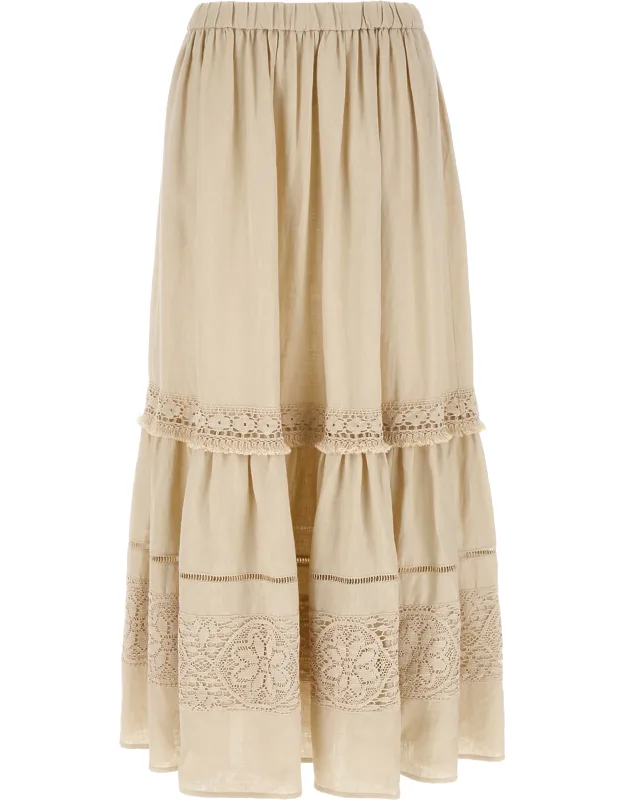 Linen Mini Skirt
