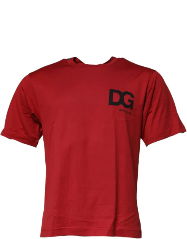 Dg Logo Cotton Crew Neck T-shirt