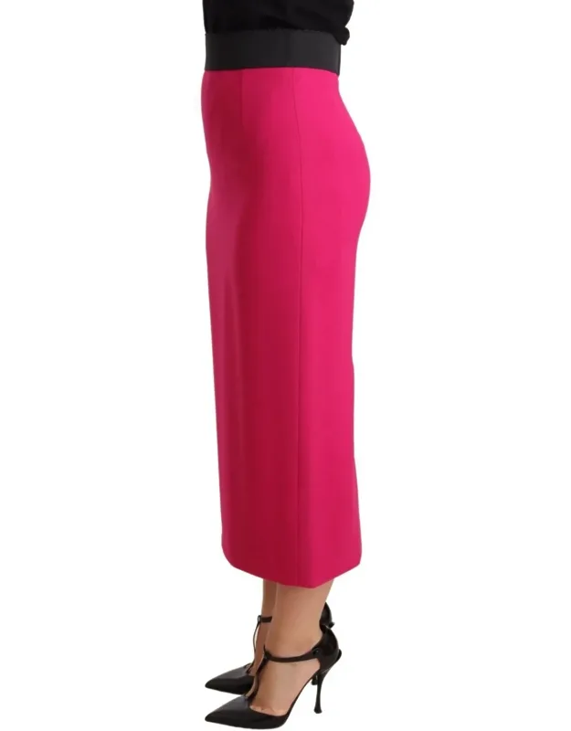 High Waist Stretch Pencil Straight Skirt