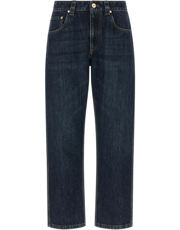 Cotton Straight-leg Jeans
