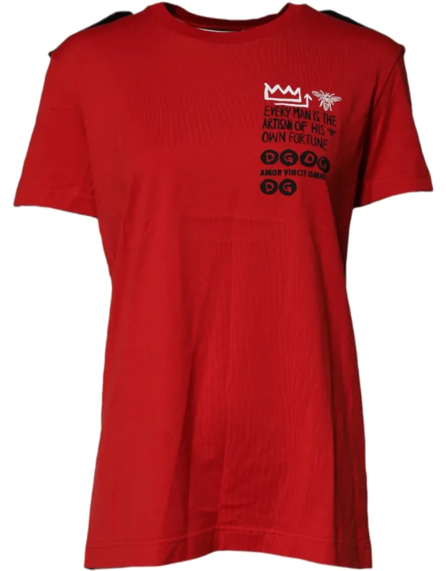 Cotton Graphic Print Crew Neck T-shirt