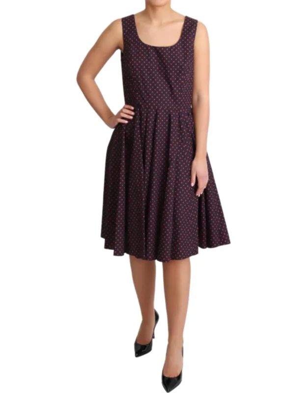 Polka Dot Cotton A-line Gown