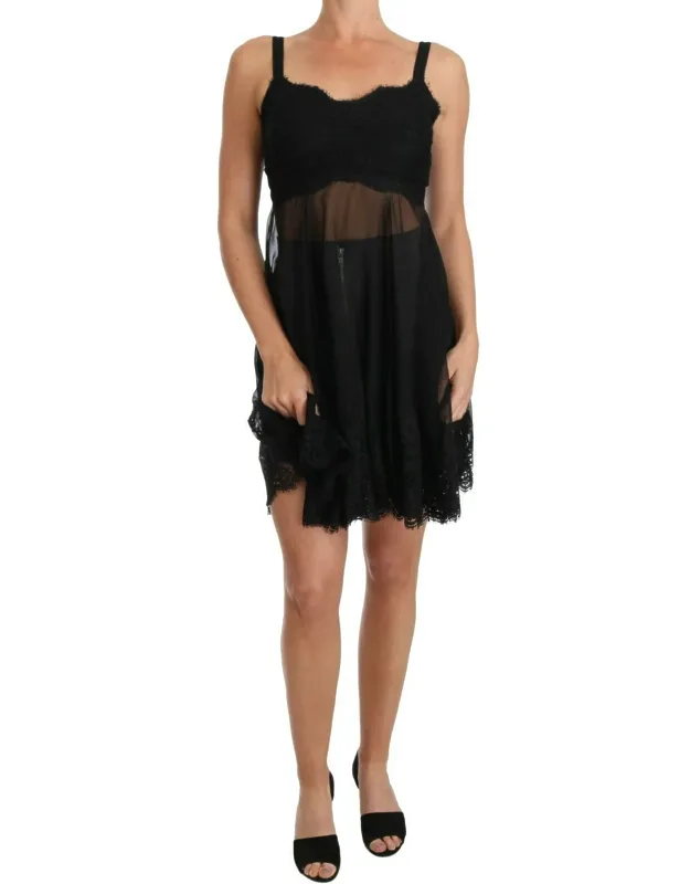 Silk Lace Dress Chemise Lingerie