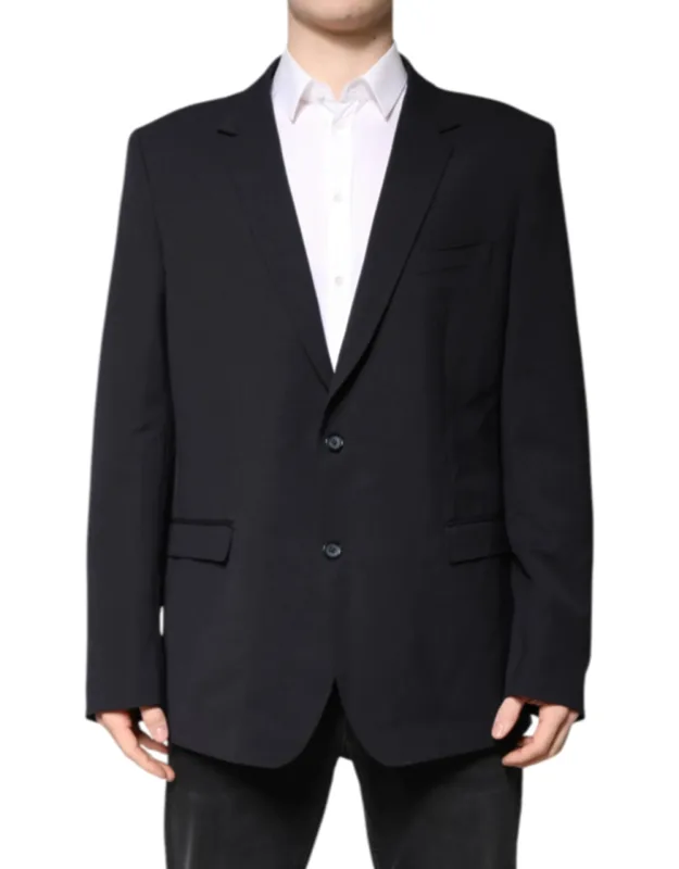 Wool Single Breasted Coat Blazer