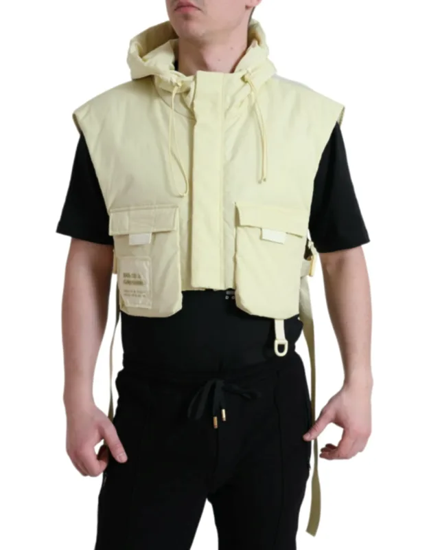 Nylon Hooded Sportswear Vest Jacket