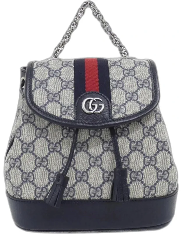 Ophidia Mini Gg Supreme Canvas Leather Backpack Bag