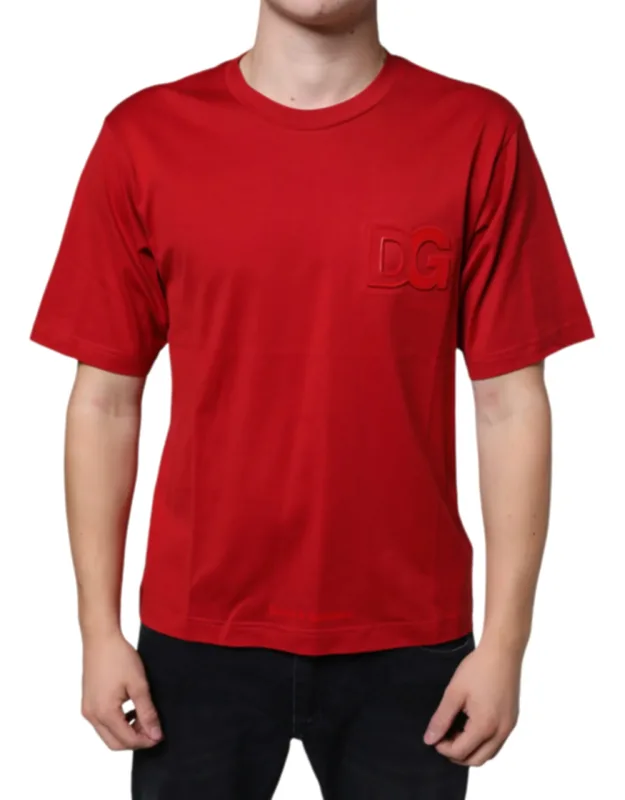 Cotton Logo Print Crew Neck T-shirt