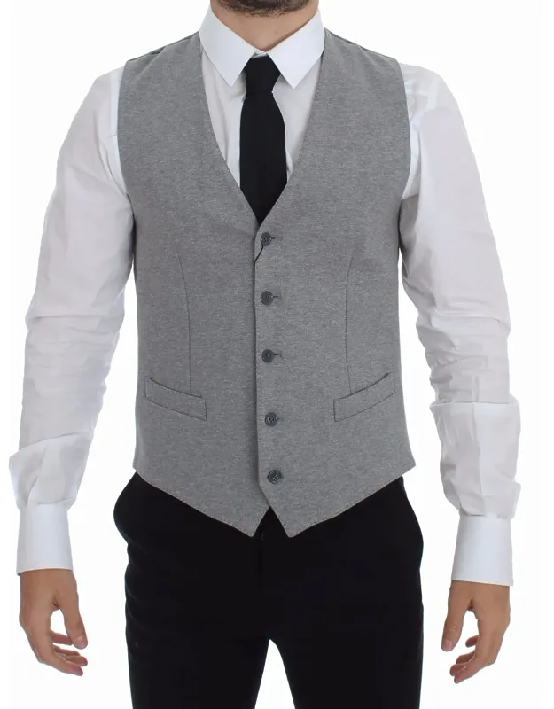 Cotton Stretch Dress Vest Blazer