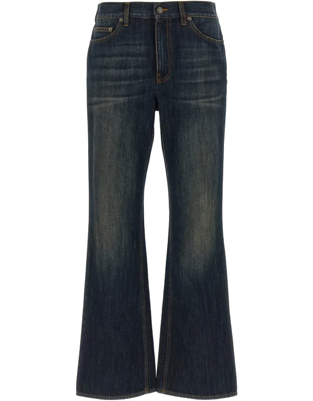 Cotton Flared Jeans