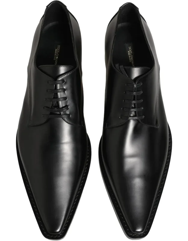 Leather Lace Up Derby Dress Shoes