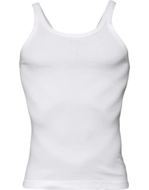 Cotton Sleeveless Round Neck Tank T-shirt
