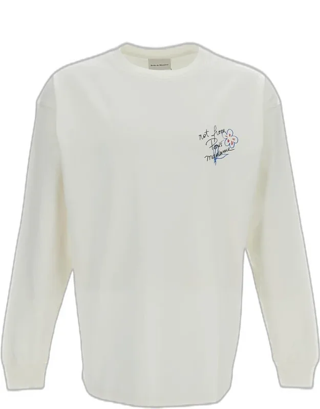 Slogan Long-sleeve T-shirt