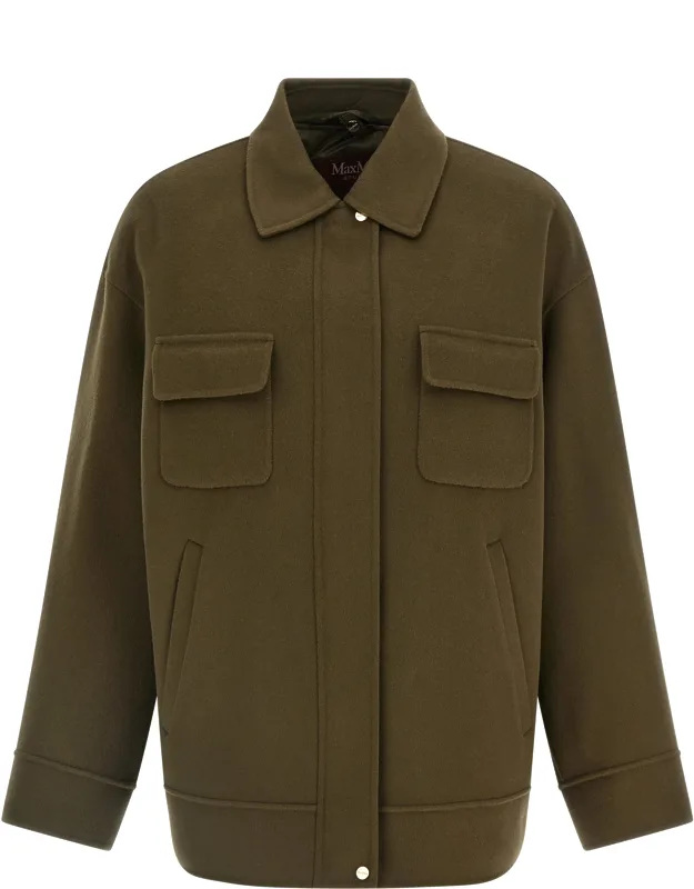 Bicolor Virgin Wool Coat