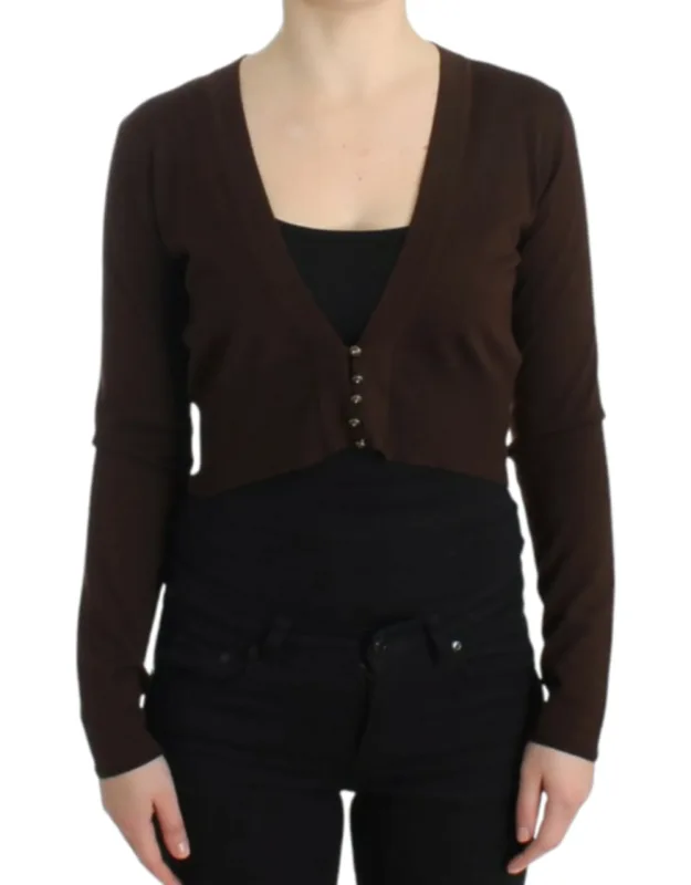 Cropped Wool Cardigan