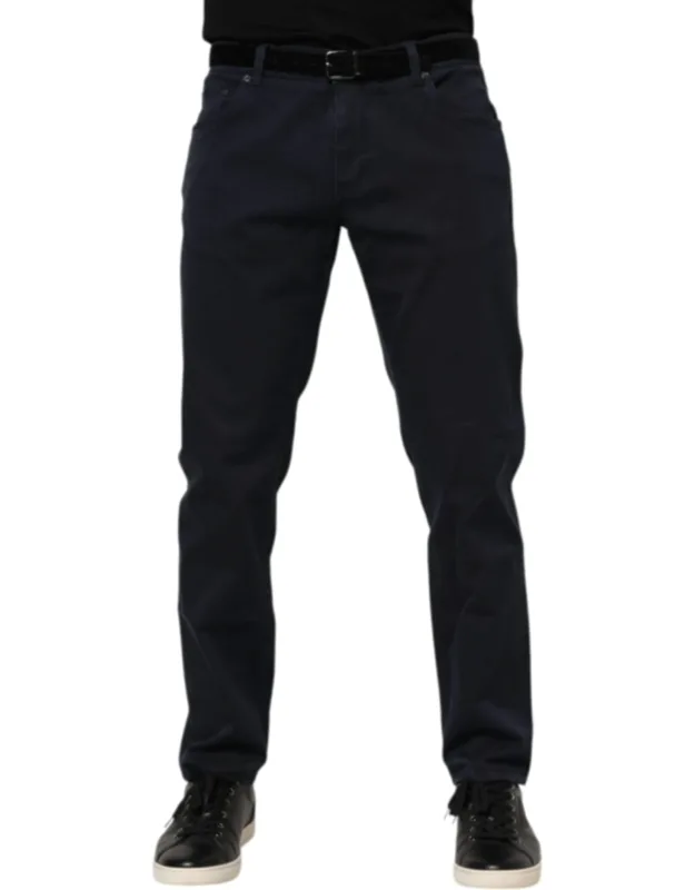 Cotton Tapered Denim Jeans