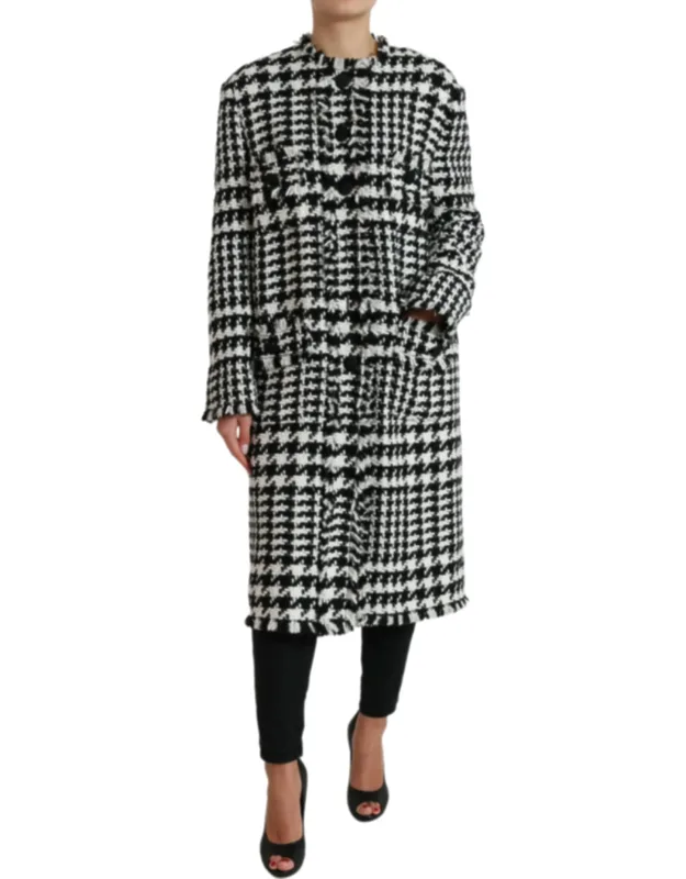 Houndstooth Trench Coat