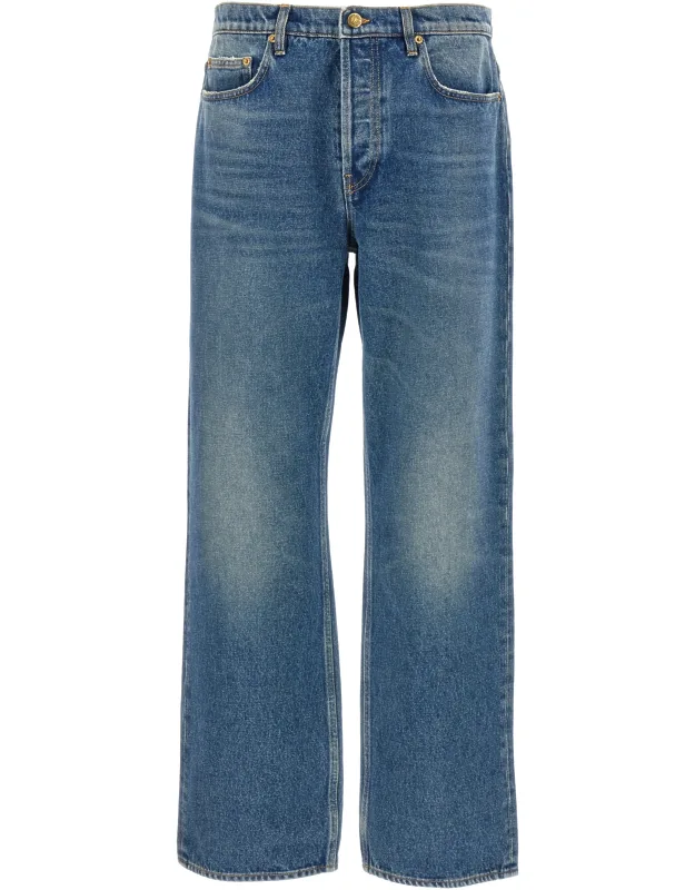 Cotton Straight-leg Jeans