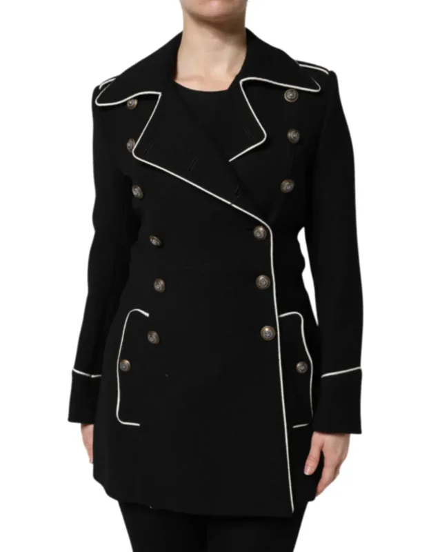Wool Double Breasted Blazer Jacket