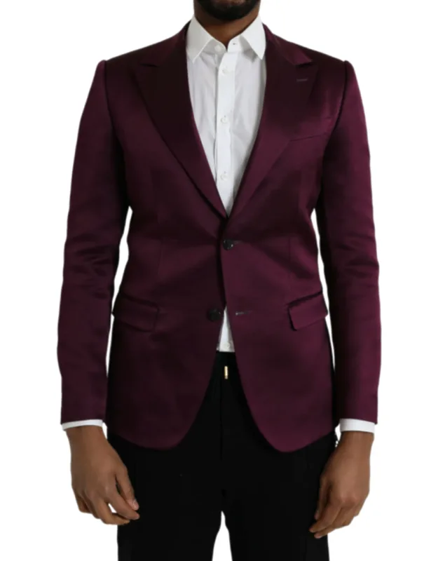 Silk Single Breasted Coat Blazer