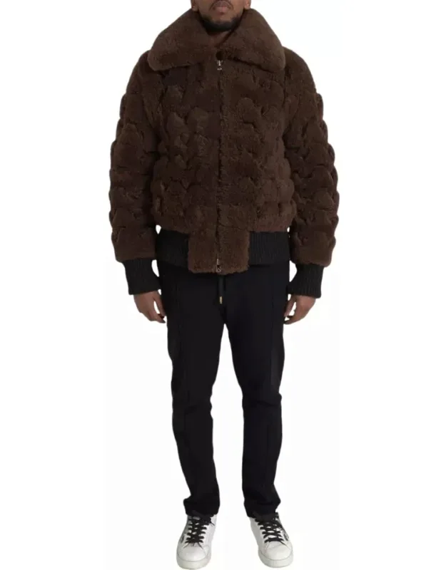 Fur Lamb Shearling Coat Jacket