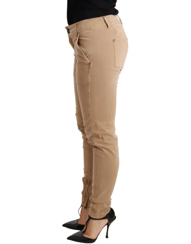 Low Waist Skinny Denim Trousers