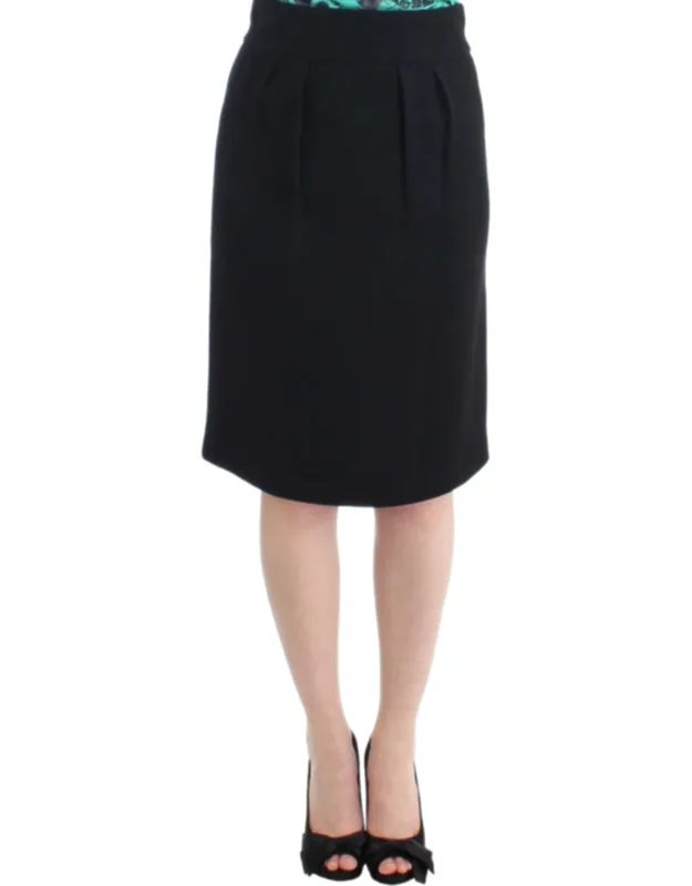 Wool Pencil Skirt
