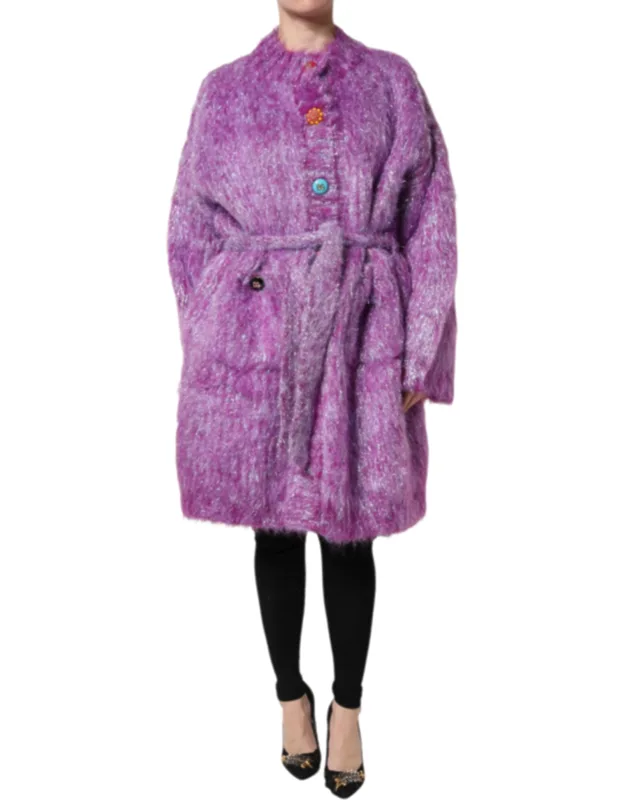 Button Embellished Trench Coat