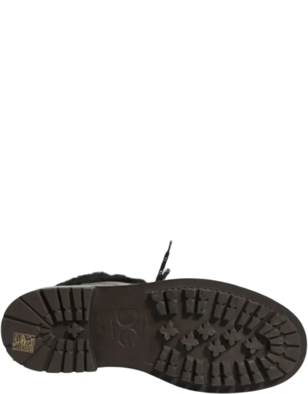 Trekking Fur Lace Leather Boots