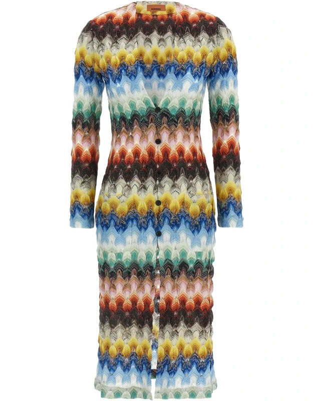 Multicolor Viscose Cardigan