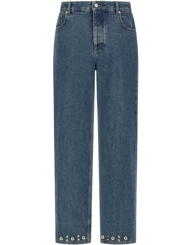 Cotton Straight-leg Jeans