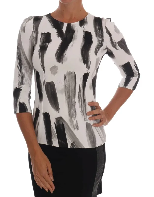 Striped Printed Blouse