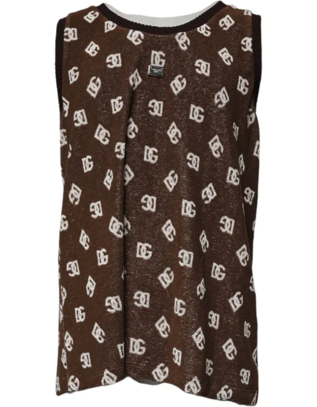 Logo Monogram Cotton Crew Neck T-shirt