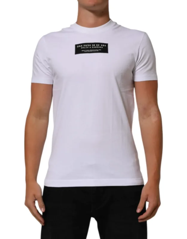 Cotton Logo Print Crew Neck T-shirt