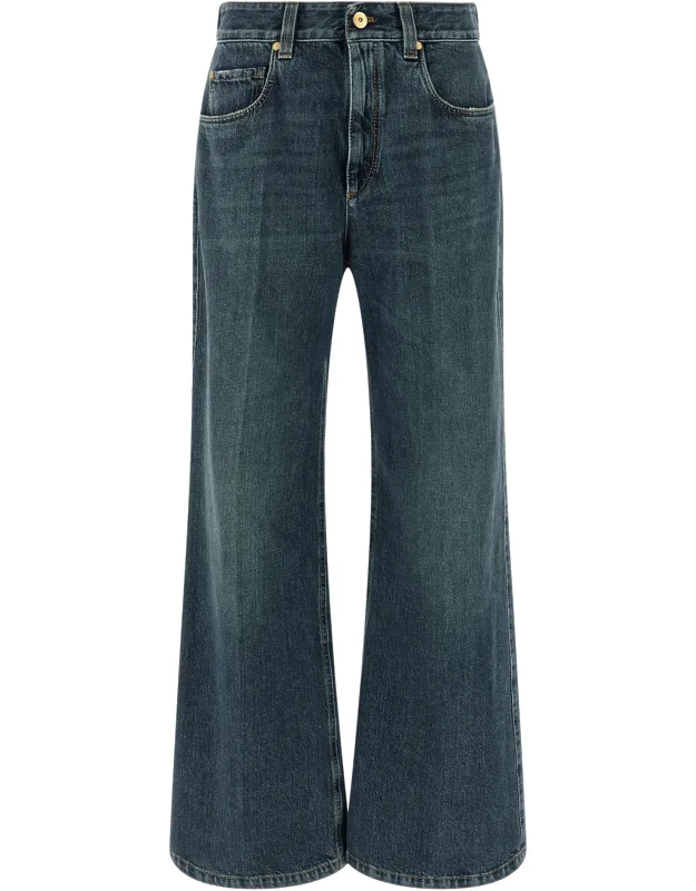 Cotton Flared Jeans