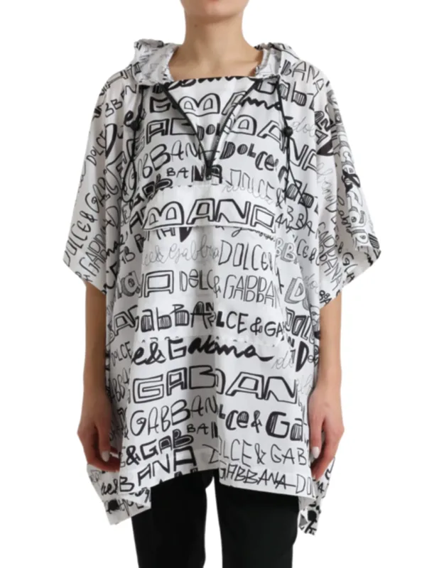 Logo Print Hooded Blouson T-shirt