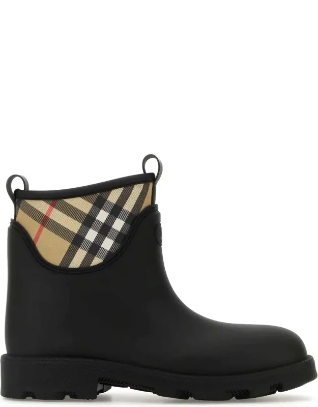 Rubber Marsh Stamp Ankle Boots