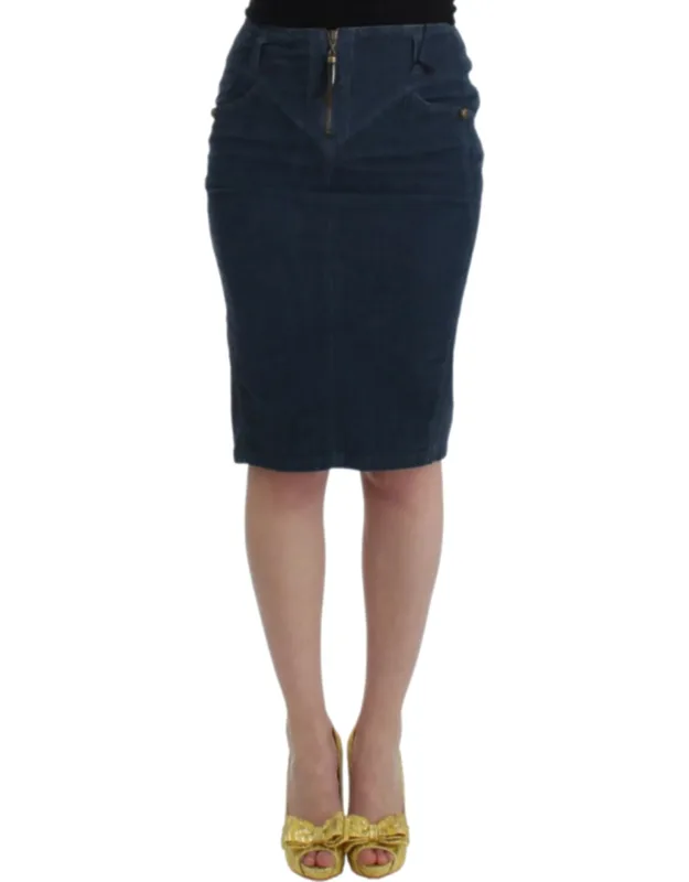 Corduroy Pencil Skirt
