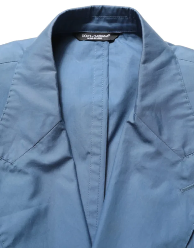 Cotton Double Breasted Coat Blazer