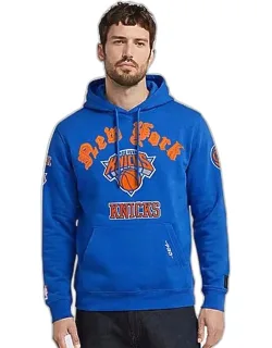 New York Knicks Nba Old English Fleece Pullover Hoodie