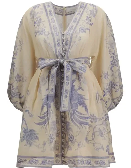 Multicolor Linen Casual Dress