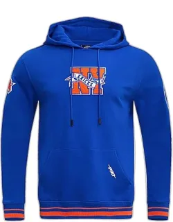 New York Knicks Nba Team Pennants Fleece Pullover Hoodie