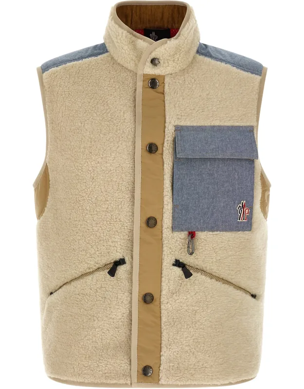 Multicolor Cotton Sleeveless Jacket