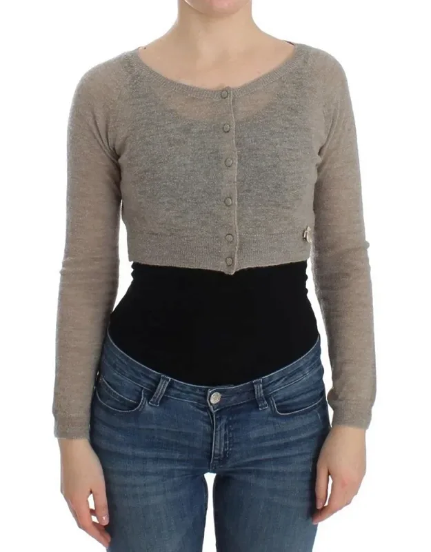 Alpaca Leather Cardigan