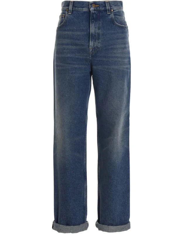 Cotton Straight-leg Jeans