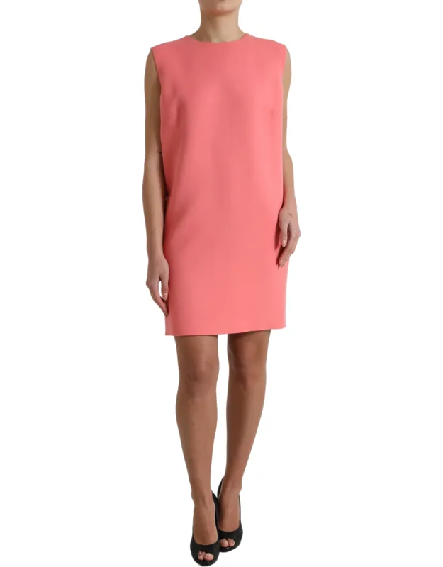 Virgin Wool Sleeveless Mini Dress