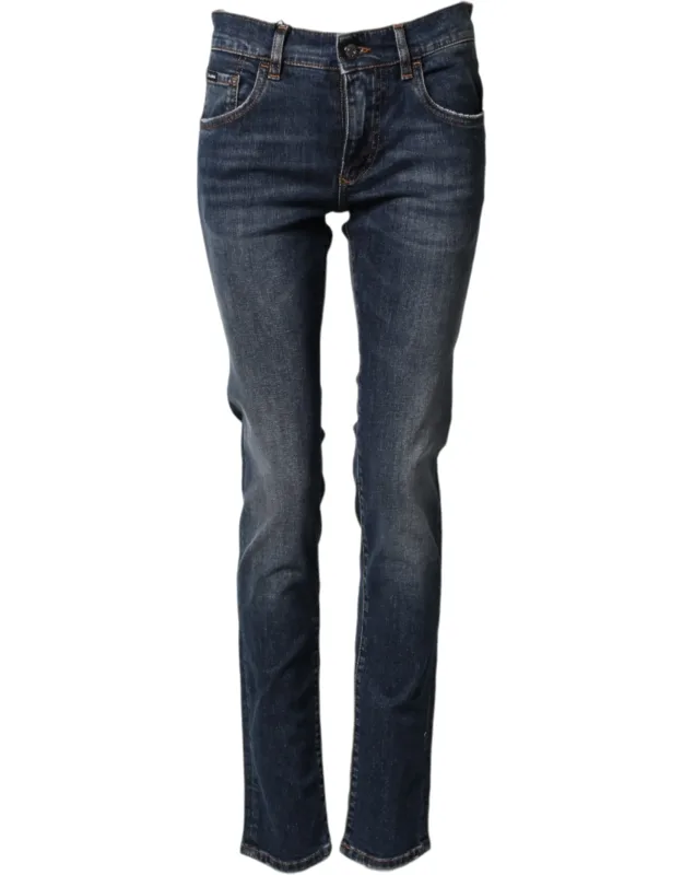 Cotton Stretch Skinny Denim Jeans