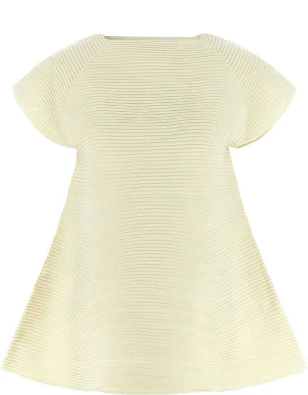 Bicolor Polyester Short Dress