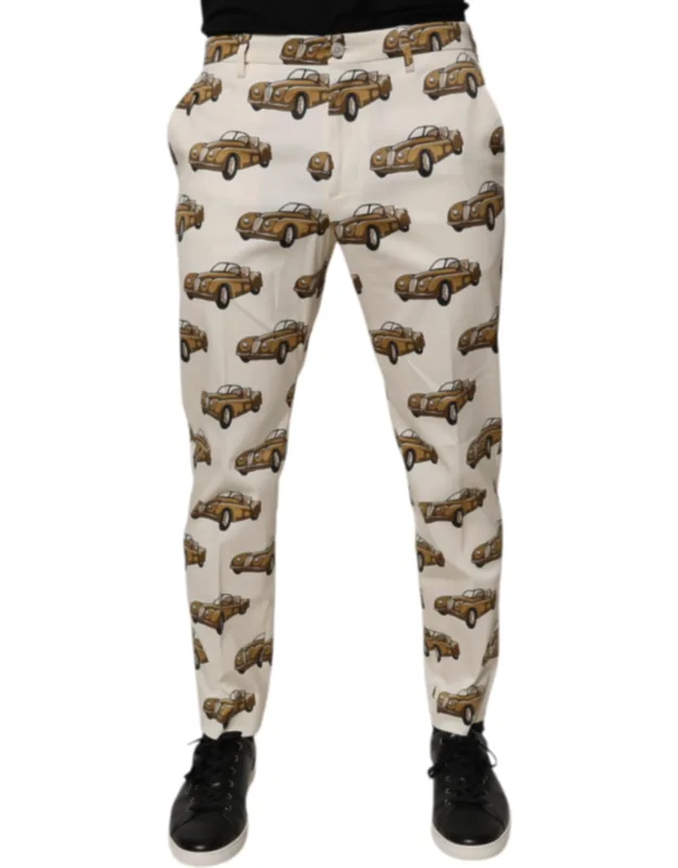 Off White Cars Cotton Skinny Denim Jeans