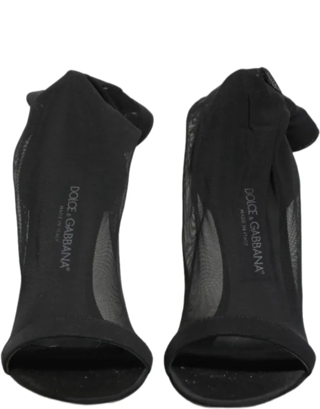 Nylon Mesh Sock Style Boots