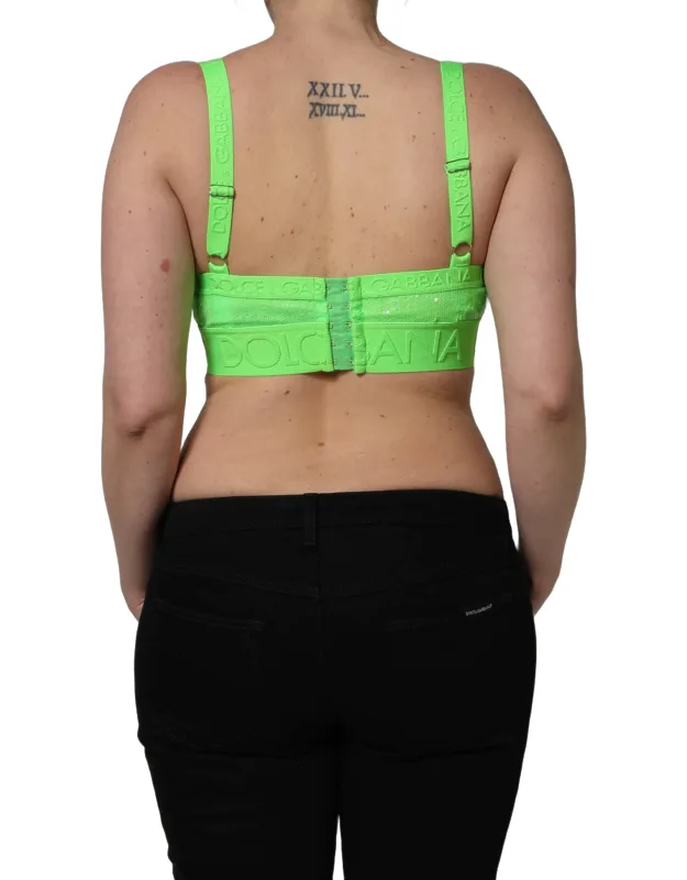 Soft Cup Logo-trim Bra Cropped Top
